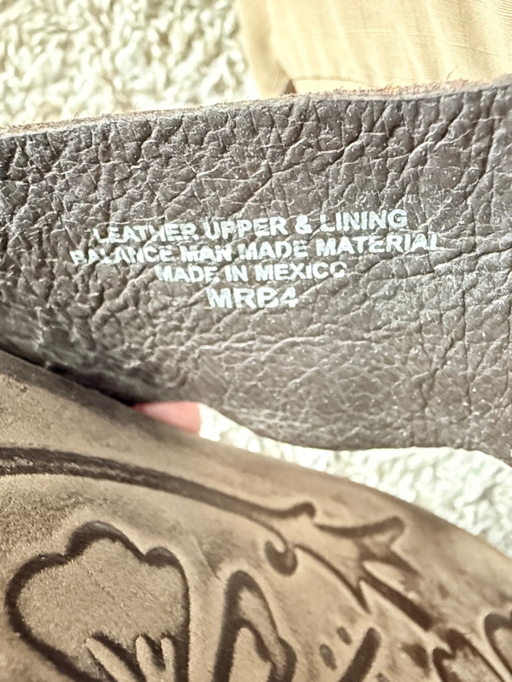 Born Chocolate Brown Leather Flip Flop Sandals - Picture 5 of 7